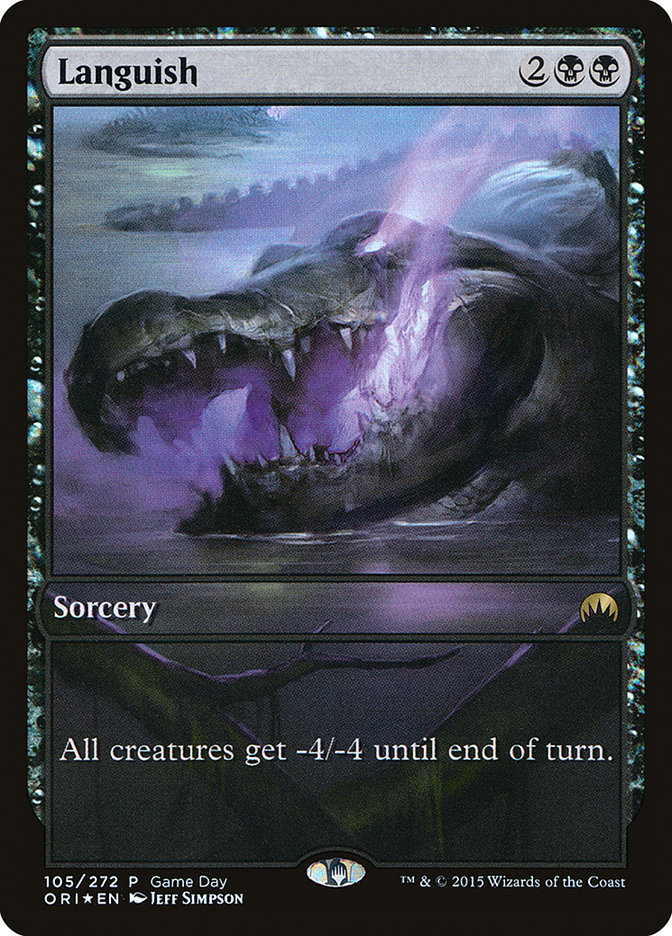 Languish (Game Day) (Full Art) [Magic Origins Promos] Magic: The Gathering