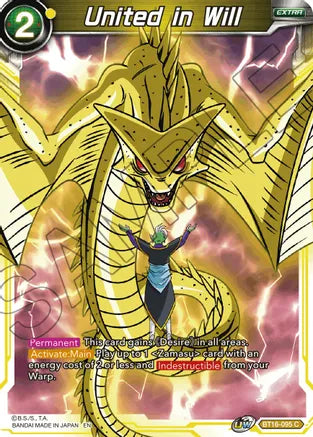 United in Will (BT16-095) [Realm of the Gods] Dragon Ball Super