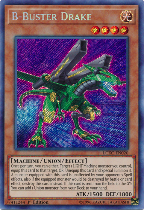 B-Buster Drake [LCKC-EN020] Secret Rare Yu-Gi-Oh!