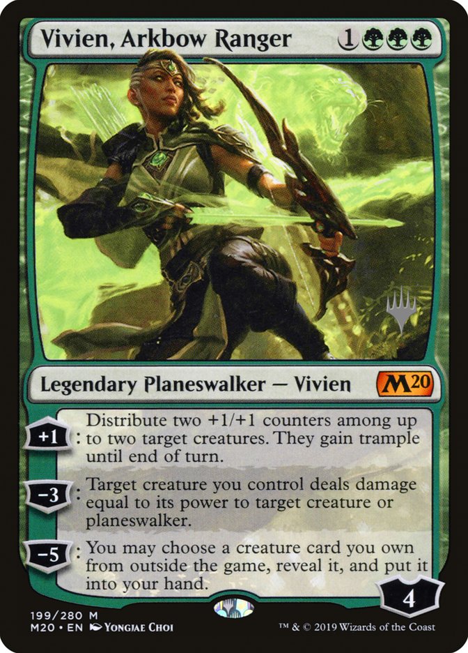 Vivien, Arkbow Ranger (Promo Pack) [Core Set 2020 Promos] Magic: The Gathering