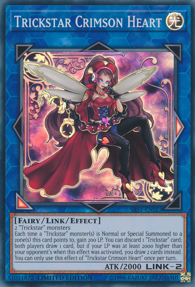 Trickstar Crimson Heart [SAST-ENSE3] Super Rare Yu-Gi-Oh!