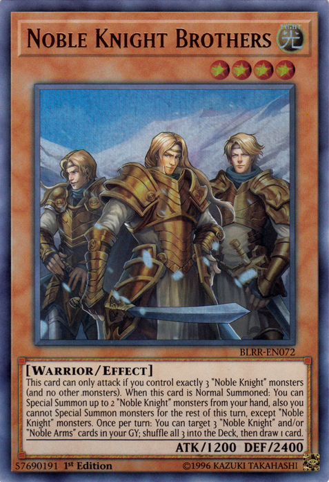 Noble Knight Brothers [BLRR-EN072] Ultra Rare Yu-Gi-Oh!