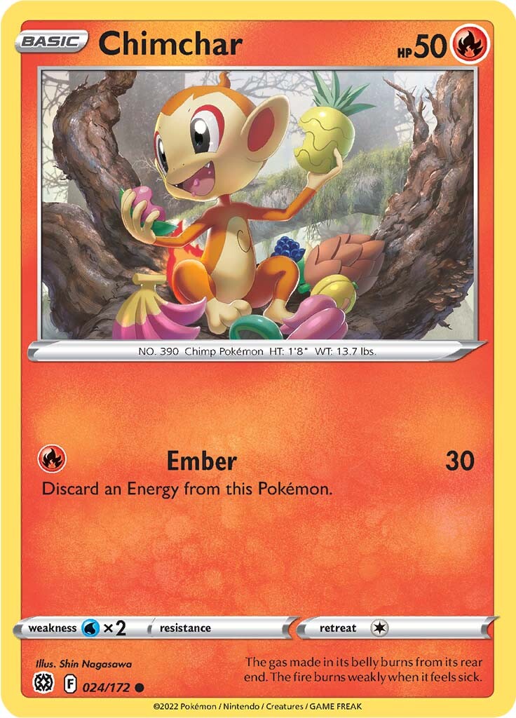 Chimchar (024/172) [Sword & Shield: Brilliant Stars] Pokémon