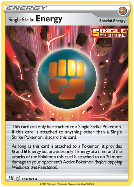 Single Strike Energy (141/163) [Sword & Shield: Battle Styles] Pokémon