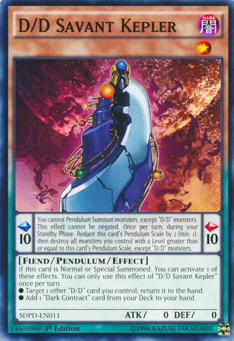 D/D Savant Kepler [SDPD-EN011] Common Yu-Gi-Oh!