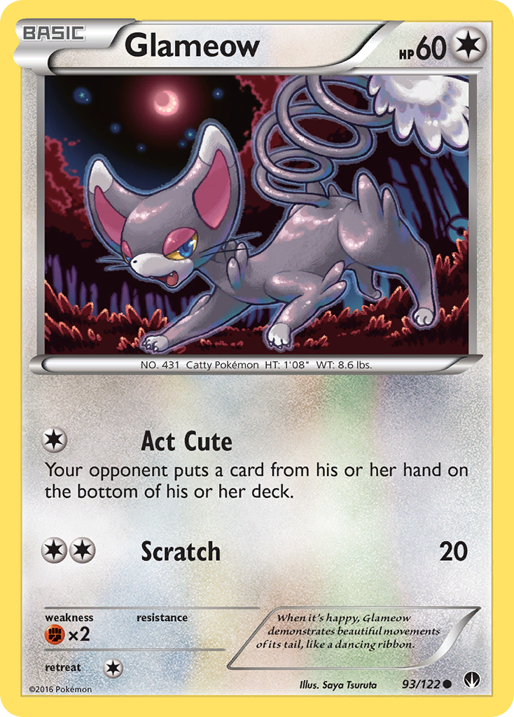 Glameow (93/122) [XY: BREAKpoint] Pokémon