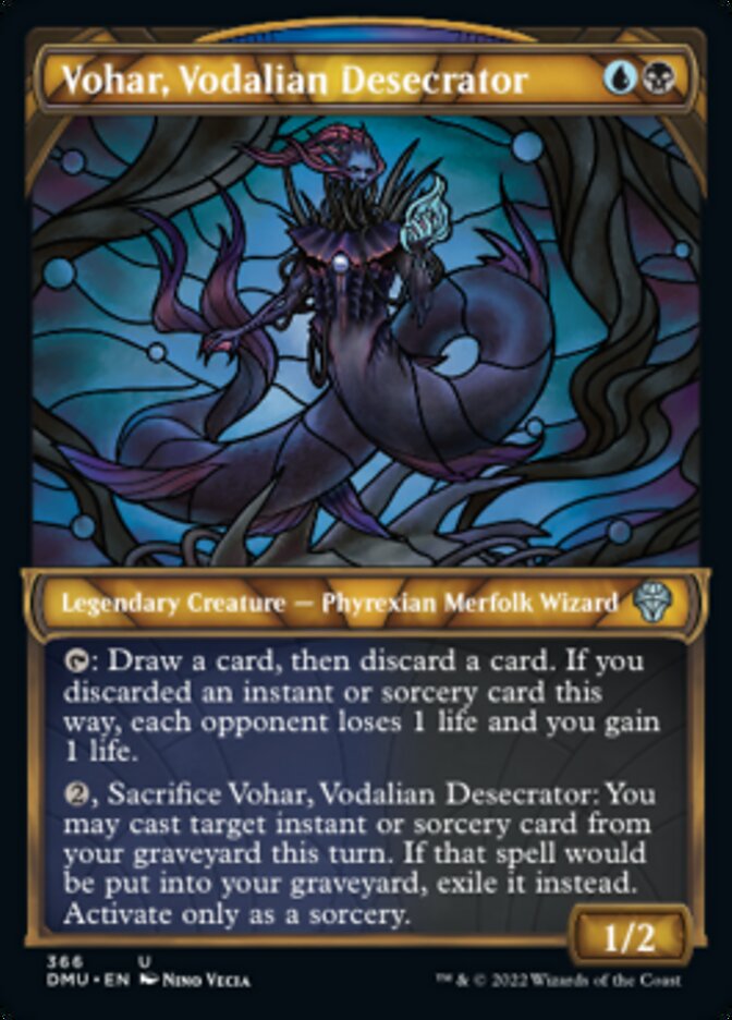 Vohar, Vodalian Desecrator (Showcase Textured) [Dominaria United] Magic: The Gathering