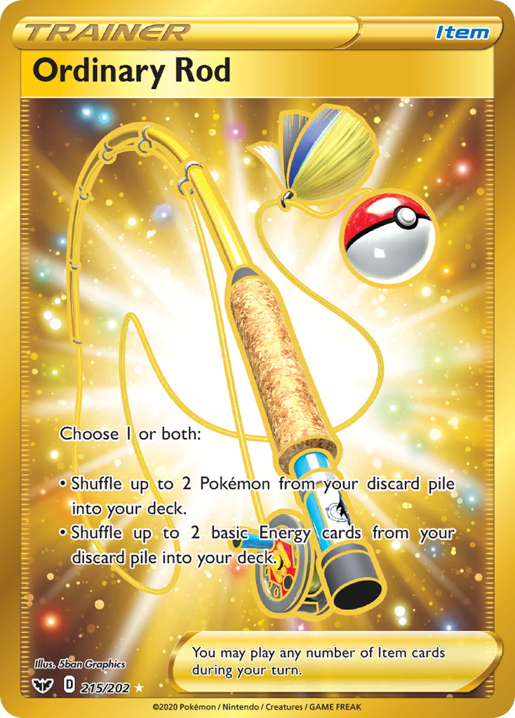 Ordinary Rod (215/202) [Sword & Shield: Base Set] Pokémon