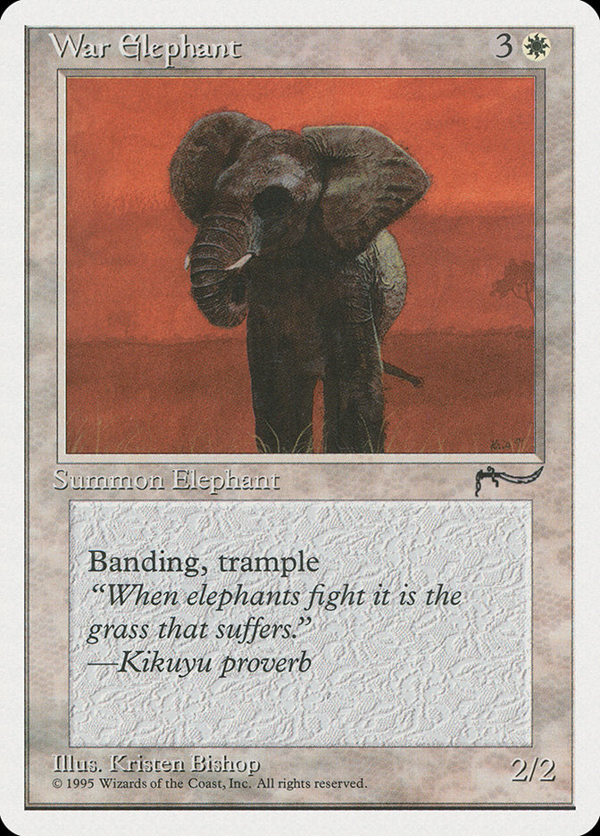 War Elephant [Chronicles] Magic: The Gathering