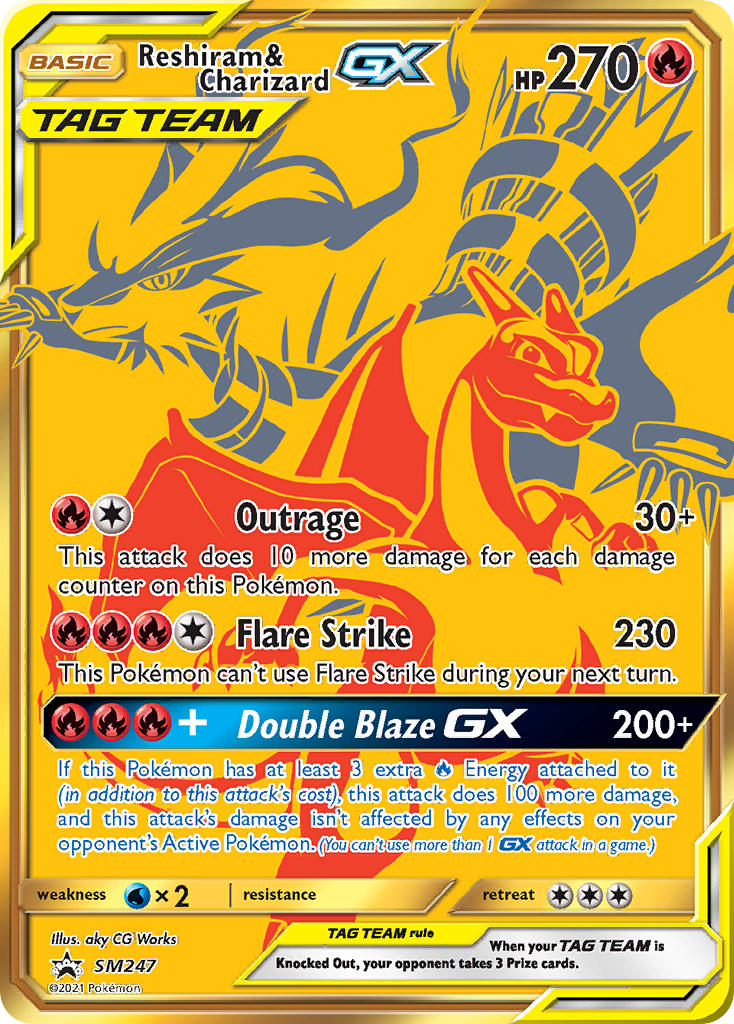 Reshiram & Charizard GX (SM247) (Jumbo Card) [Sun & Moon: Black Star Promos] Pokémon