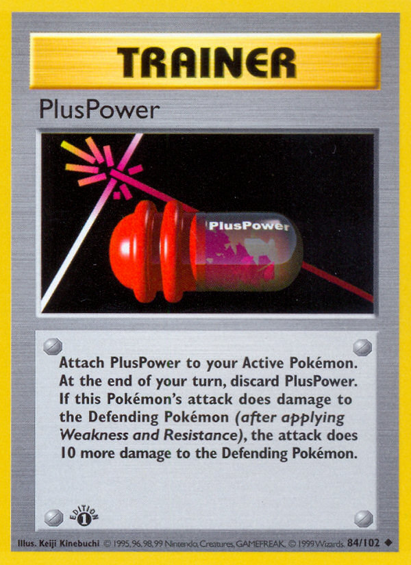 PlusPower (84/102) (Shadowless) [Base Set 1st Edition] Pokémon