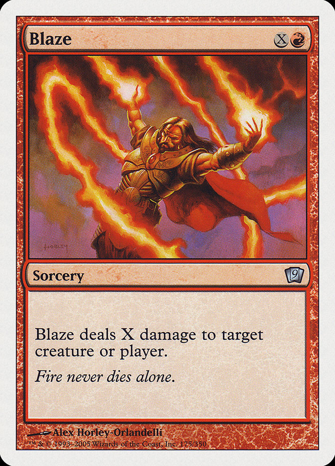 Blaze [Ninth Edition] Magic: The Gathering