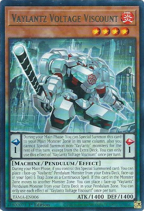 Vaylantz Voltage Viscount [TAMA-EN006] Rare Yu-Gi-Oh!