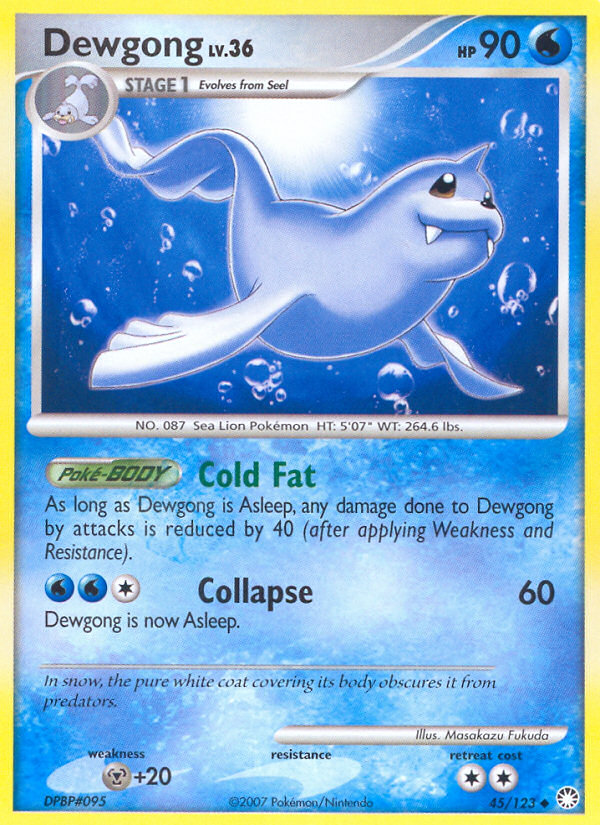 Dewgong (45/123) [Diamond & Pearl: Mysterious Treasures] Pokémon