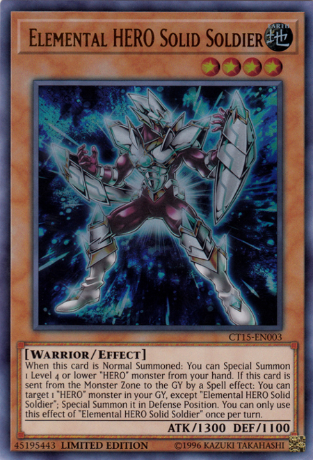 Elemental Hero Solid Soldier [CT15-EN003] Ultra Rare Yu-Gi-Oh!