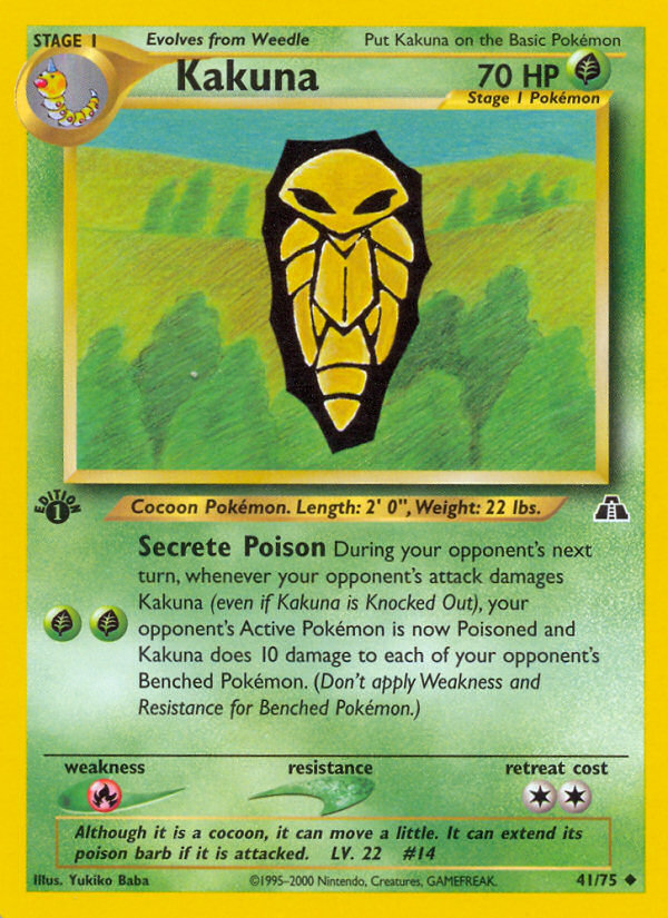 Kakuna (41/75) [Neo Discovery 1st Edition] Pokémon