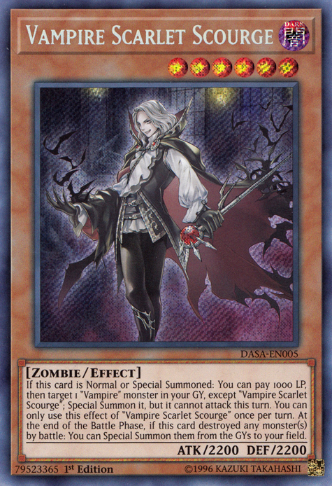 Vampire Scarlet Scourge [DASA-EN005] Secret Rare Yu-Gi-Oh!