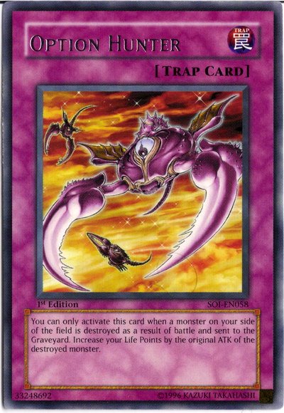 Option Hunter [SOI-EN058] Rare Yu-Gi-Oh!