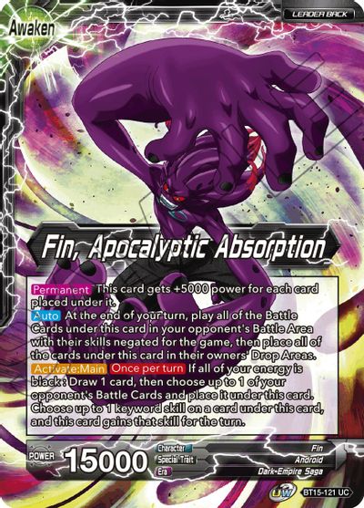 Fin // Fin, Apocalyptic Absorption (BT15-121) [Saiyan Showdown] Dragon Ball Super