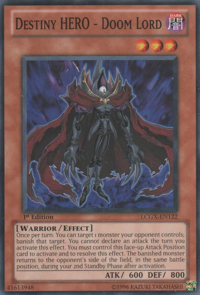 Destiny HERO - Doom Lord [LCGX-EN122] Common Yu-Gi-Oh!