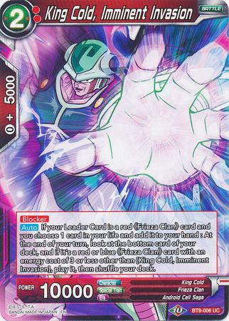 King Cold, Imminent Invasion (BT9-006) [Universal Onslaught] Dragon Ball Super
