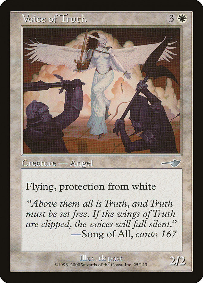 Voice of Truth [Nemesis] Magic: The Gathering