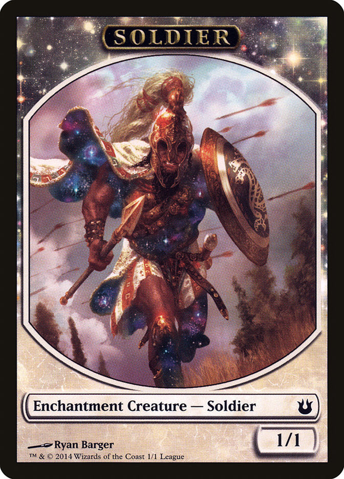 Soldier Token [League Tokens 2014] Magic: The Gathering