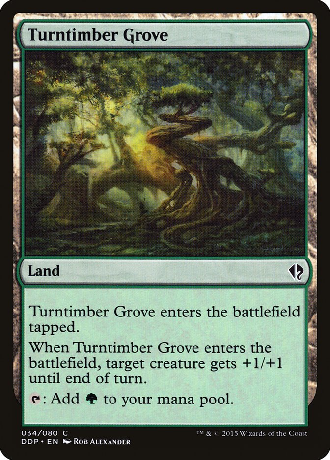 Turntimber Grove [Duel Decks: Zendikar vs. Eldrazi] Magic: The Gathering