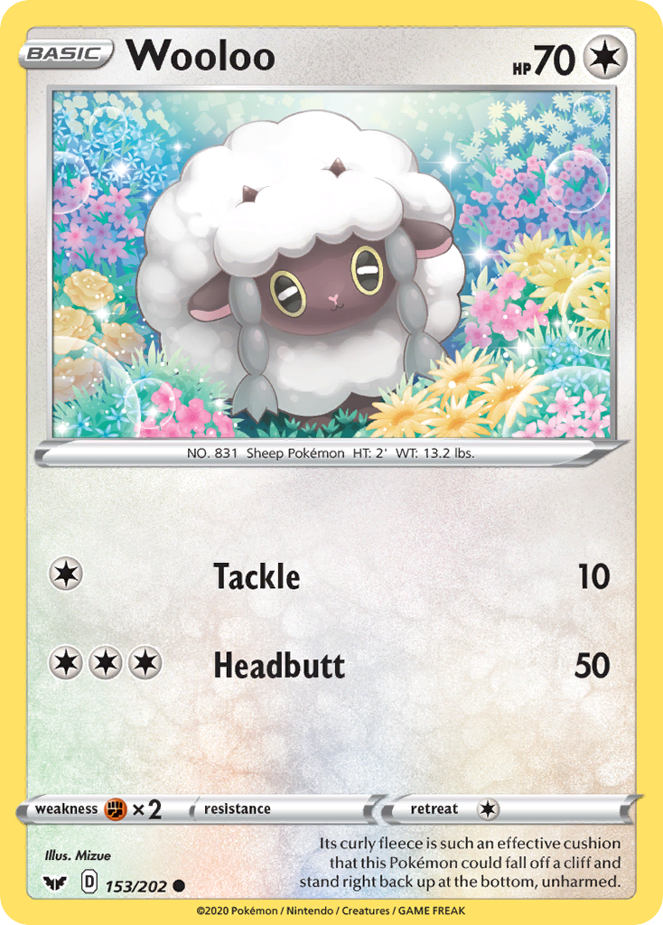 Wooloo (153/202) [Sword & Shield: Base Set] Pokémon