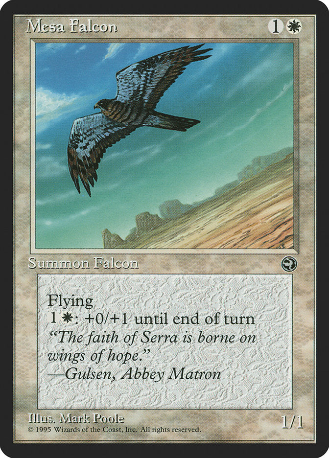 Mesa Falcon (Gulsen Flavor Text) [Homelands] Magic: The Gathering