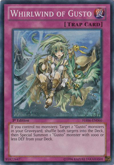 Whirlwind of Gusto [HA06-EN060] Super Rare Yu-Gi-Oh!