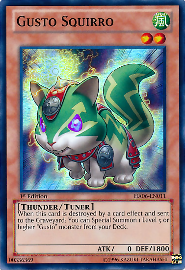 Gusto Squirro [HA06-EN011] Super Rare Yu-Gi-Oh!