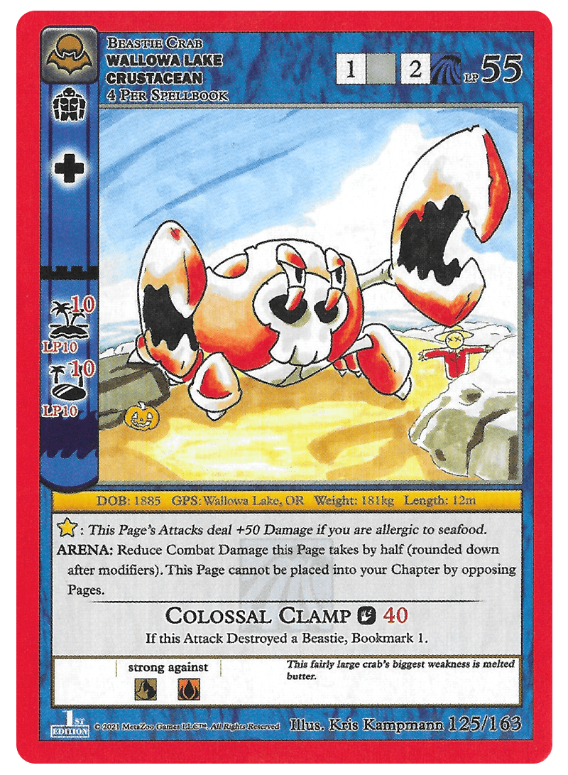 Wallowa Lake Crustacean [Cryptid Nation: Nightfall First Edition] Metazoo