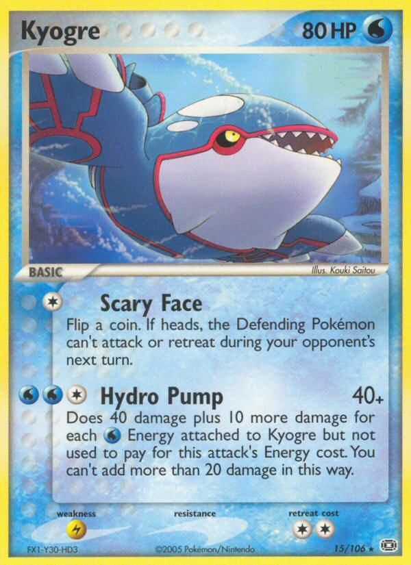 Kyogre (15/106) [EX: Emerald] Pokémon