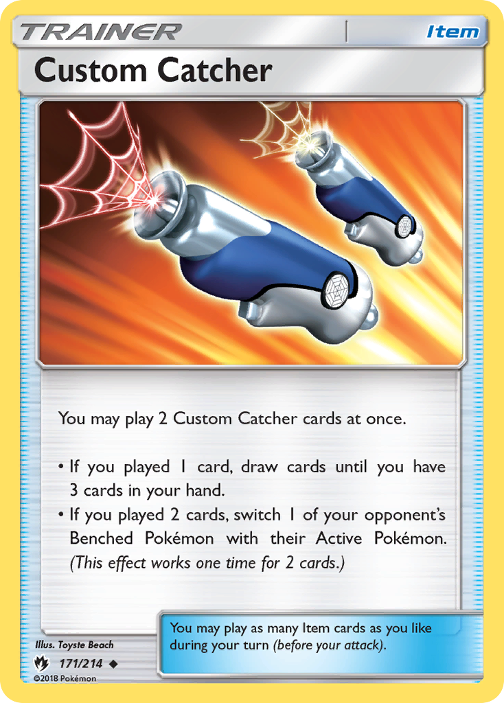 Custom Catcher (171/214) [Sun & Moon: Lost Thunder] Pokémon