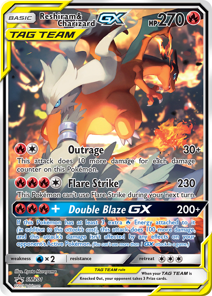 Reshiram & Charizard GX (SM201) [Sun & Moon: Black Star Promos] Pokémon