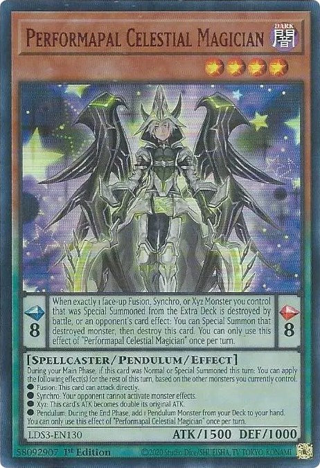 Performapal Celestial Magician (Red) [LDS3-EN130] Ultra Rare Yu-Gi-Oh!