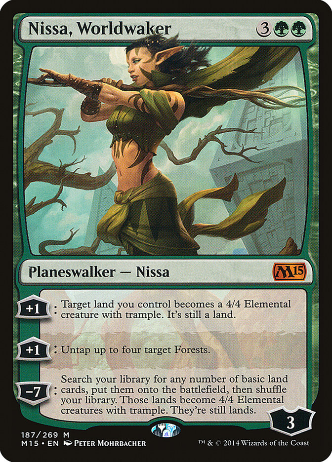 Nissa, Worldwaker [Magic 2015] Magic: The Gathering