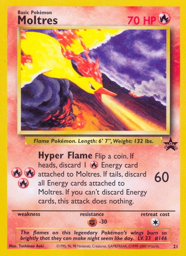 Moltres (21) [Wizards of the Coast: Black Star Promos] Pokémon