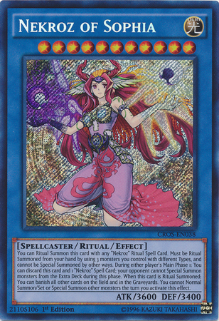 Nekroz of Sophia [CROS-EN038] Secret Rare Yu-Gi-Oh!