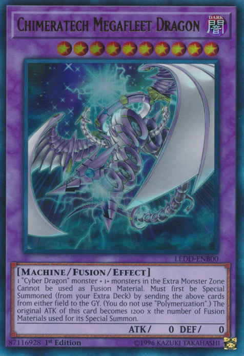 Chimeratech Megafleet Dragon [LEDD-ENB00] Ultra Rare Yu-Gi-Oh!