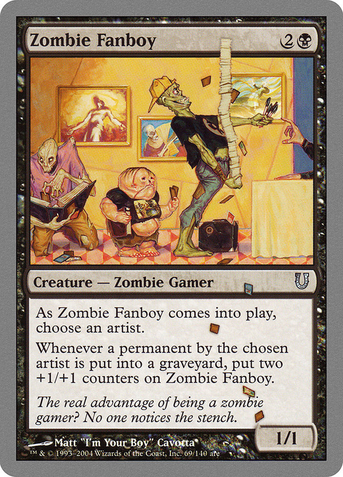 Zombie Fanboy [Unhinged] Magic: The Gathering