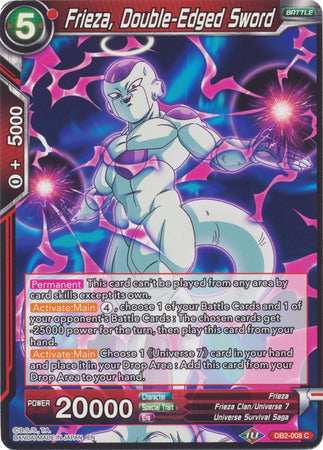 Frieza, Double-Edged Sword (DB2-008) [Divine Multiverse] Dragon Ball Super
