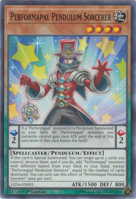 Performapal Pendulum Sorcerer [LED6-EN051] Common Yu-Gi-Oh!