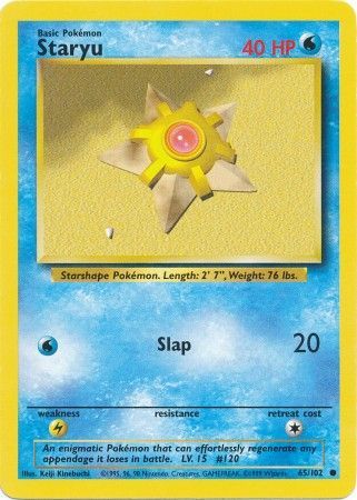 Staryu (65/102) [Base Set Unlimited] Pokémon