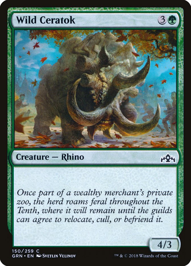 Wild Ceratok [Guilds of Ravnica] Magic: The Gathering