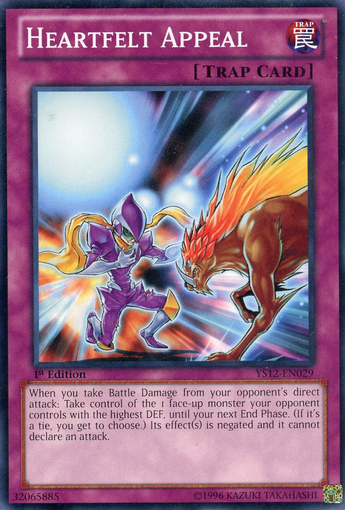 Heartfelt Appeal [YS12-EN029] Common Yu-Gi-Oh!