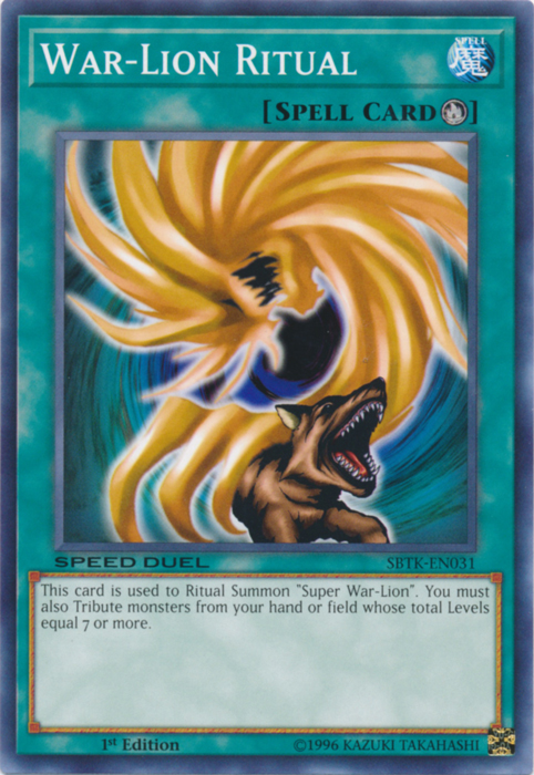 War-Lion Ritual [SBTK-EN031] Common Yu-Gi-Oh!