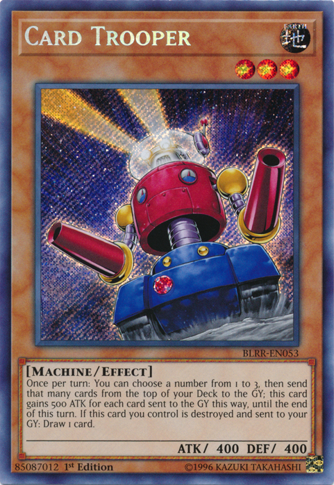 Card Trooper [BLRR-EN053] Secret Rare Yu-Gi-Oh!