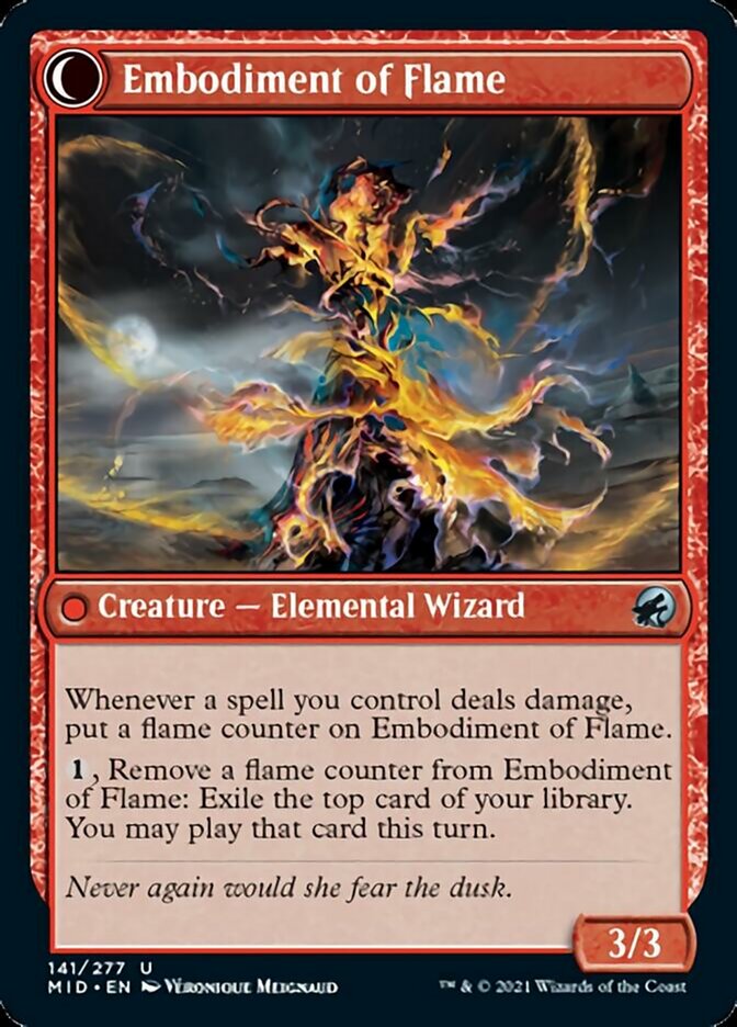 Flame Channeler // Embodiment of Flame [Innistrad: Midnight Hunt] Magic: The Gathering